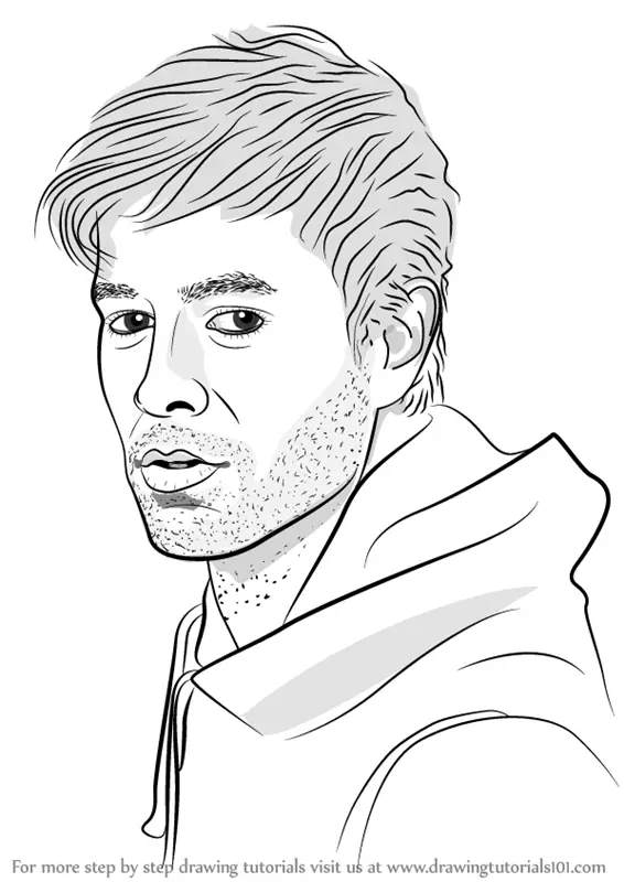 How to Draw Enrique Iglesias (Singers) Step by Step ...