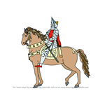 How to Draw a Knight on Horse