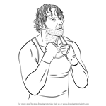 How to Draw Dean Ambrose