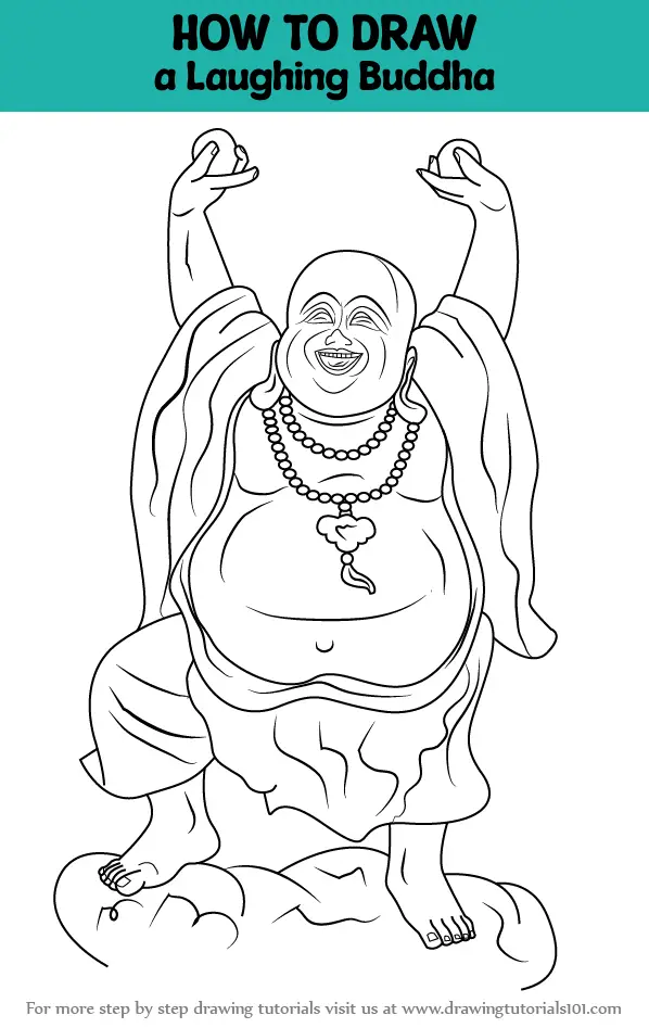 Happy Buddha / Laughing Buddha / Printable Minimalist Buddha Drawing /  Buddha Illustration Wall Art / Buddha Poster - AliExpress
