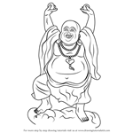 How to Draw a Laughing Buddha