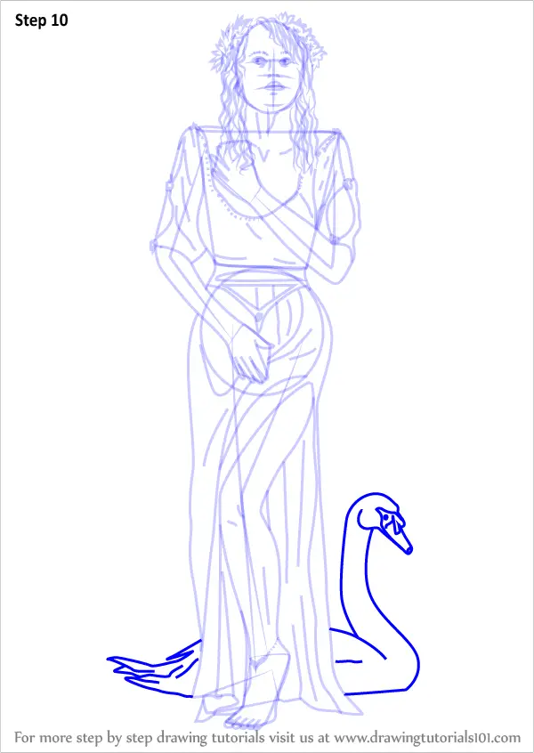 How to Draw Aphrodite Goddess (Greek Gods) Step by Step