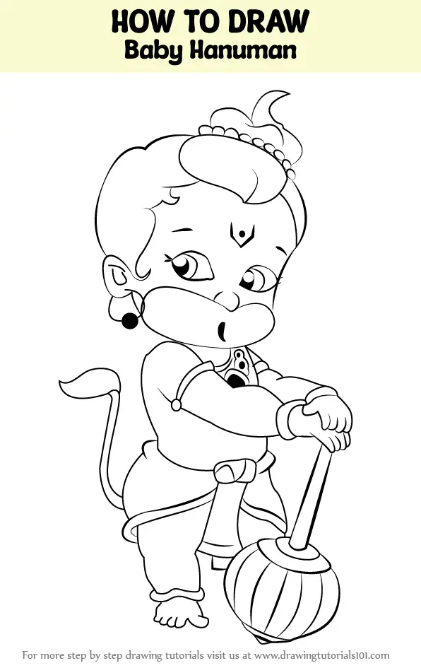Hanuman Minimal Drawing - Hanuman - Sticker | TeePublic