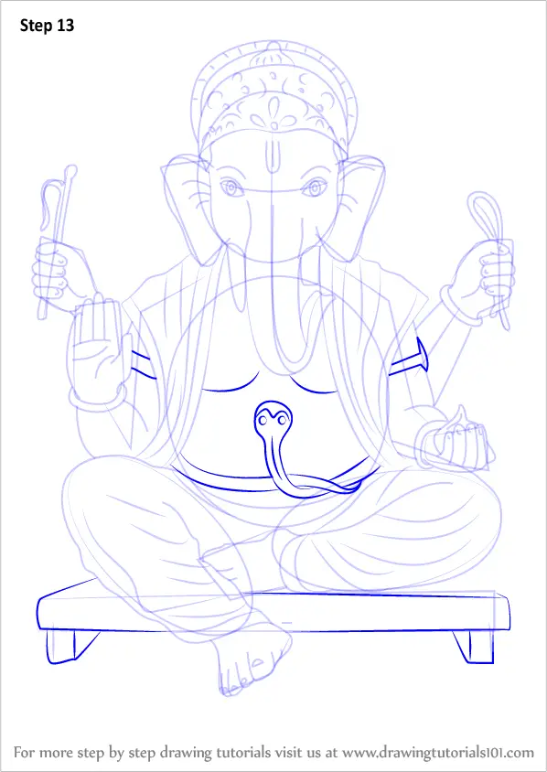 to ganpati step by step how draw Draw to by Ganpati Bappa Step Learn How (Hinduism) Step