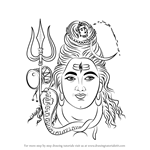 How to Draw Lord Shiva Face