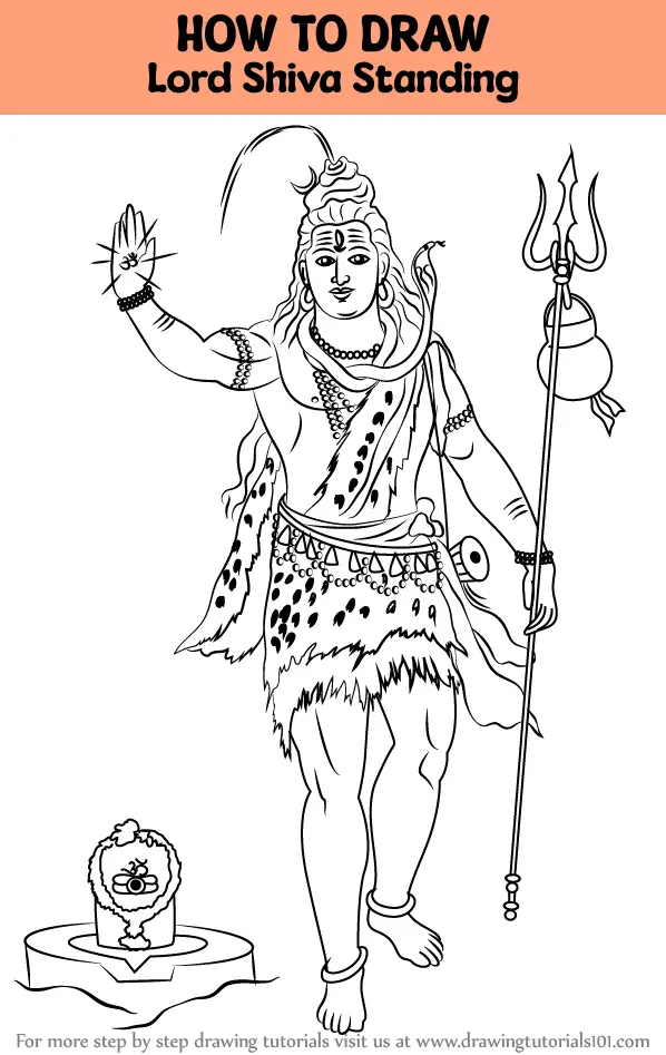 Lord Shiva #1 Drawing by Dushant Bhagat - Fine Art America