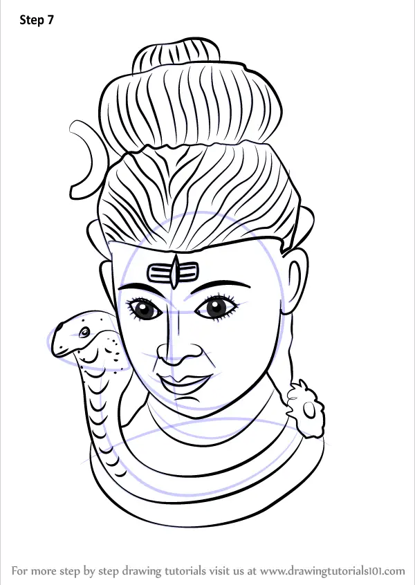 Learn How to Draw Lord Shiva Statue (Hinduism) Step by Step : Drawing