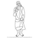 How to Draw Sai Baba of Shirdi