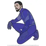 How to Draw Black Panther from Avengers Endgame
