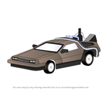 How to Draw DeLorean from Back to the Future