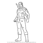 How to Draw Winter Soldier from Captain America Civil War