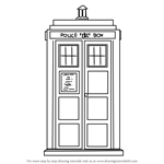 How to Draw Tardis from Doctor Who