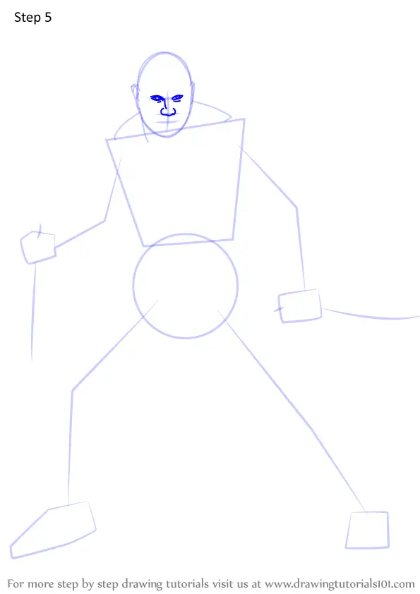 How to Draw Drax the Destroyer from Guardians of the Galaxy (Guardians