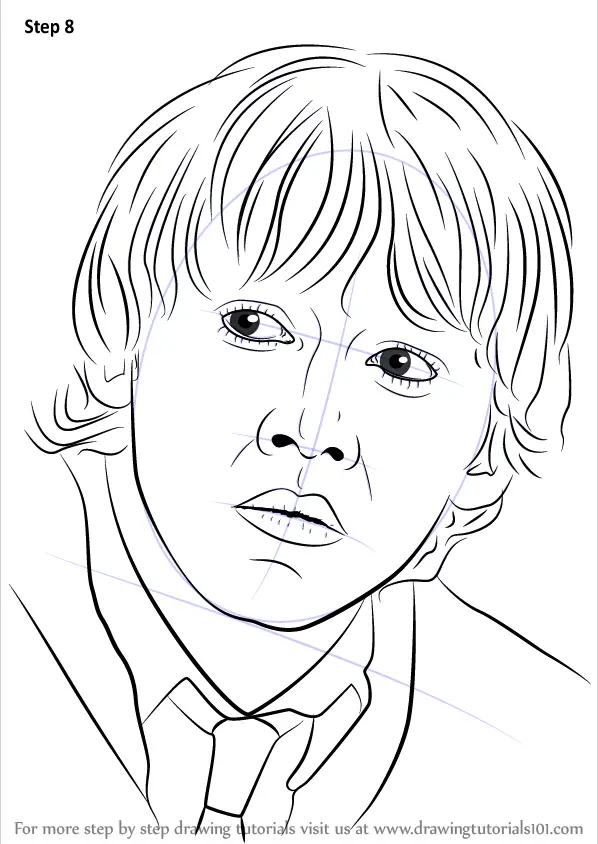 Learn How to Draw Ron Weasley from Harry Potter (Harry Potter) Step by