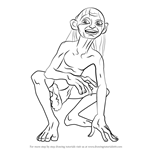 How to Draw Gollum from Lord of the Rings