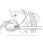 How to Draw Finn with Lightsaber from Star Wars - The Force Awakens