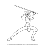 How to Draw Aayla Secura from Star Wars