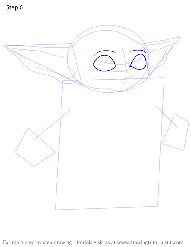 Easy Drawing Guides on X: Learn How to Draw Baby Yoda from The