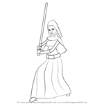 How to Draw Barriss Offee from Star Wars