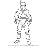 How to Draw Boba Fett from Star Wars