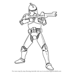 How to Draw Clone Trooper from Star Wars