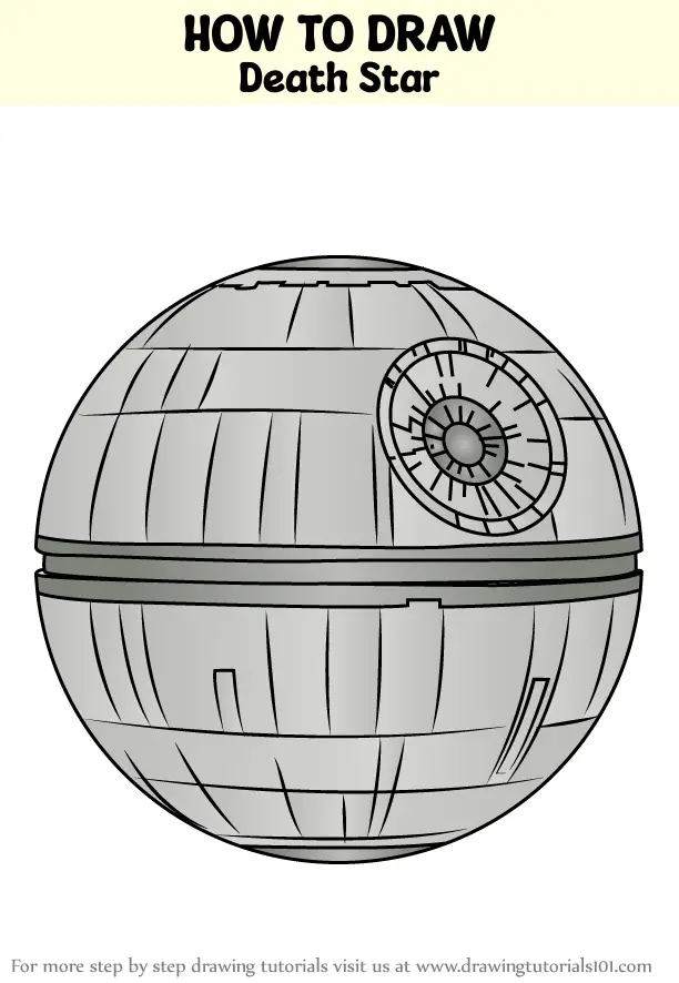 How to Draw Death Star (Star Wars) Step by Step