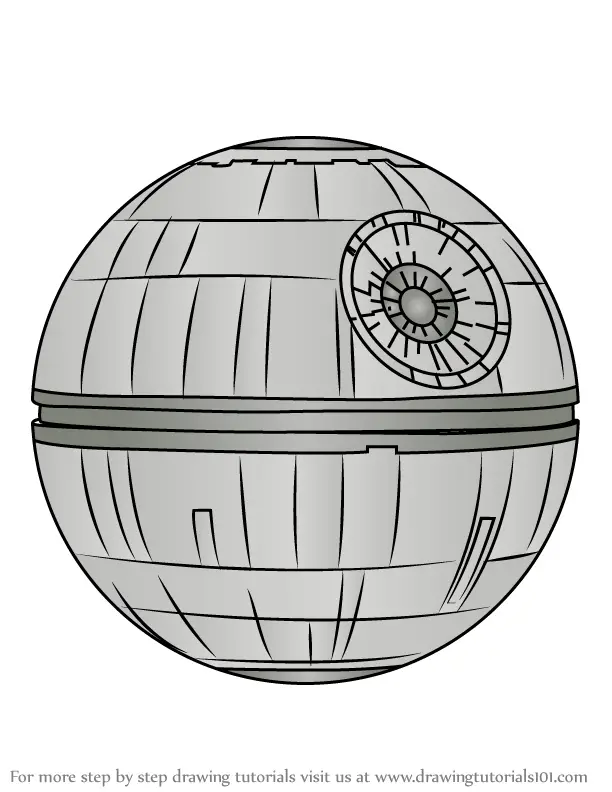 How to Draw Death Star (Star Wars) Step by Step