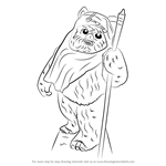How to Draw Ewok from Star Wars