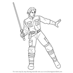 How to Draw Jacen Solo from Star Wars