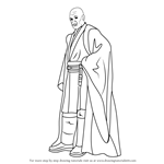 How to Draw Mace Windu from Star Wars