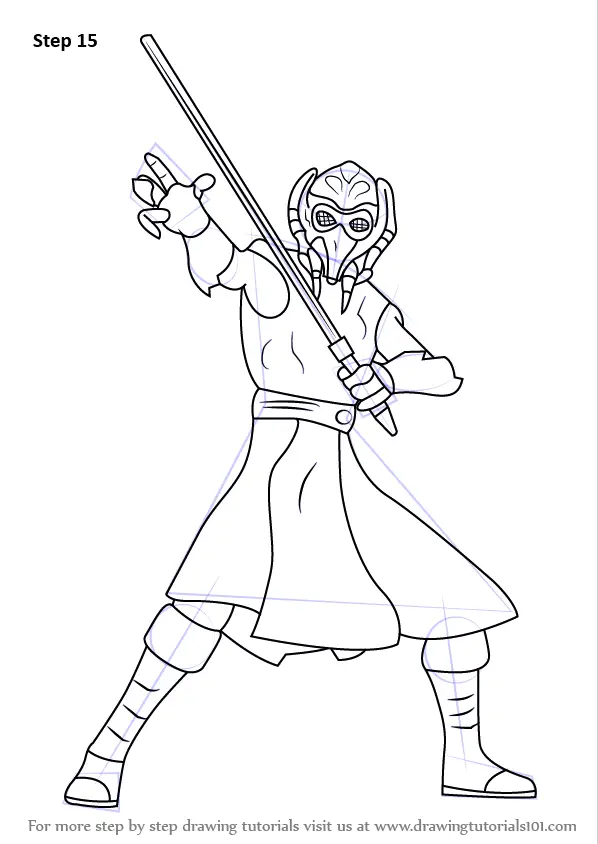 Learn How to Draw Plo Koon from Star Wars Star Wars Step