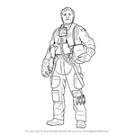 How to Draw Poe Dameron from Star Wars