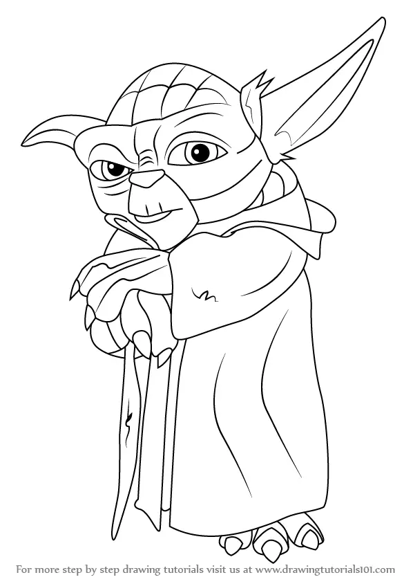 Learn How to Draw Yoda from Star Wars Star Wars Step by