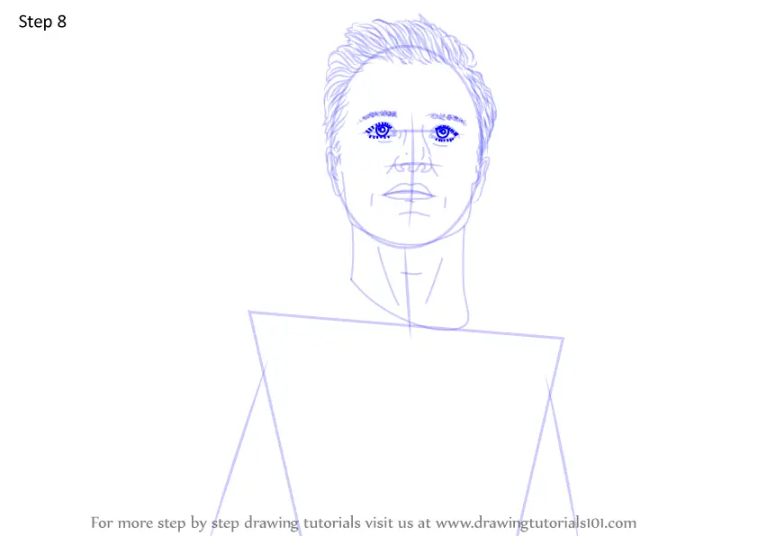 How To Draw Peeta Mellark From The Hunger Games The Hunger Games Step