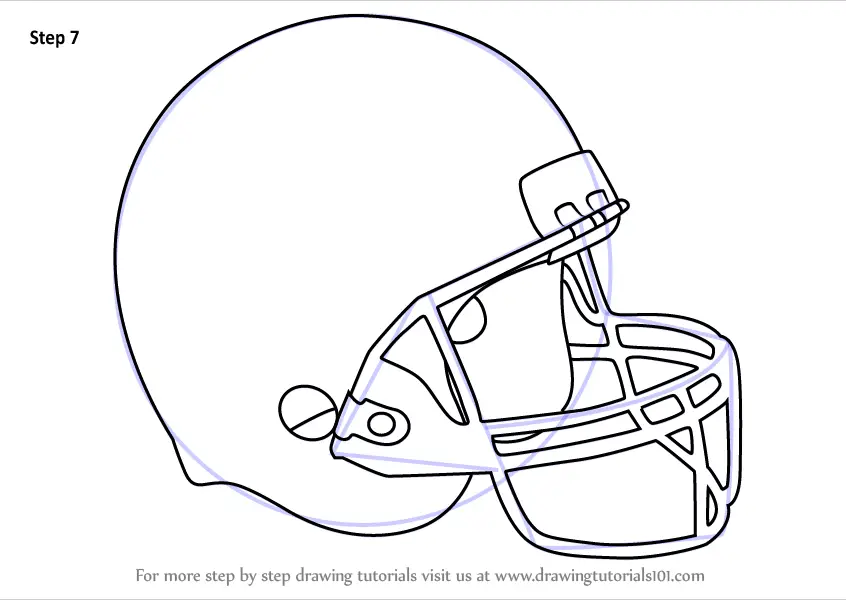 Learn How To Draw Baseball Helmet Helmets Step By Step Drawing