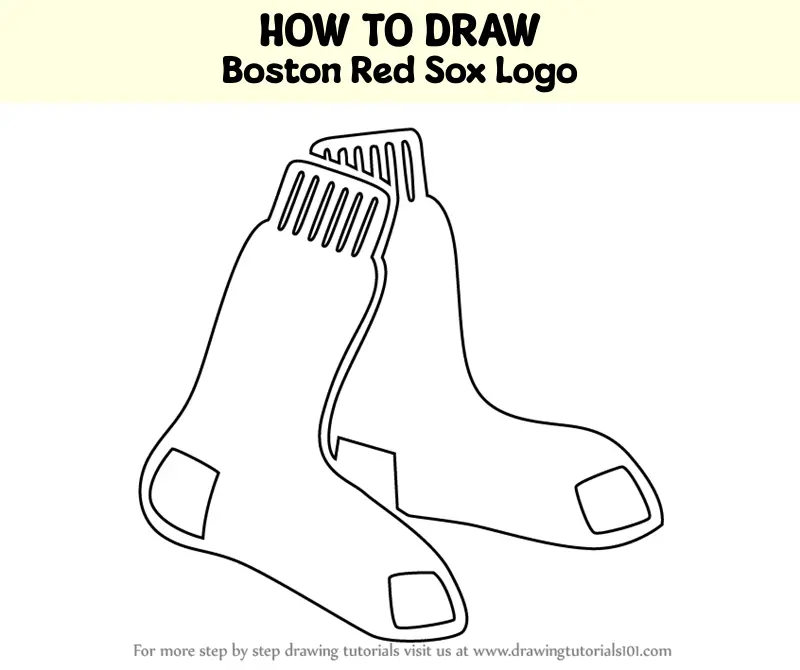 How to Draw Boston Red Sox Logo (MLB) Step by Step ...