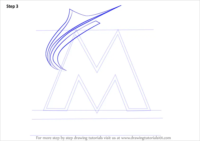 Miami Marlins Logo coloring page