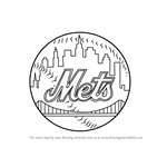How to Draw New York Mets Logo