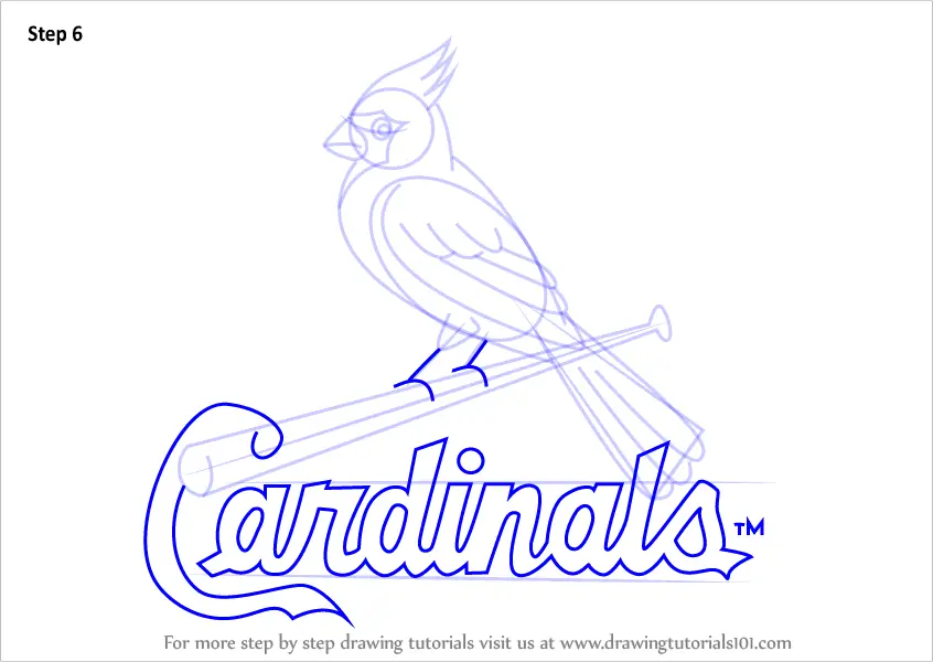 How to Draw St. Louis Cardinals Logo, Baseball Logos