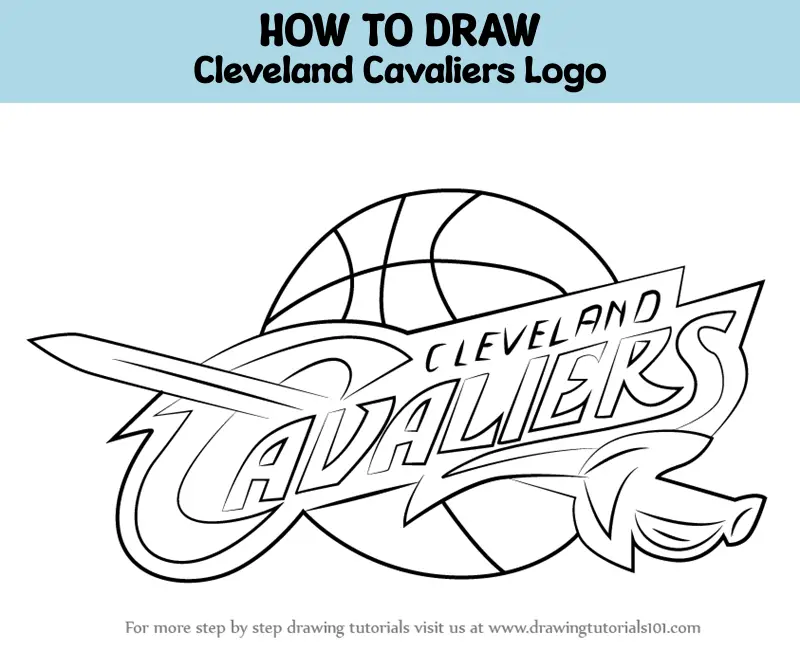 How to Draw Cleveland Cavaliers Logo (NBA) Step by Step ...