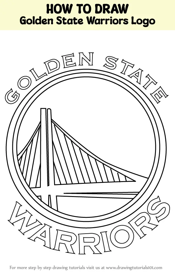 How to Draw Golden State Warriors Logo (NBA) Step by Step ...