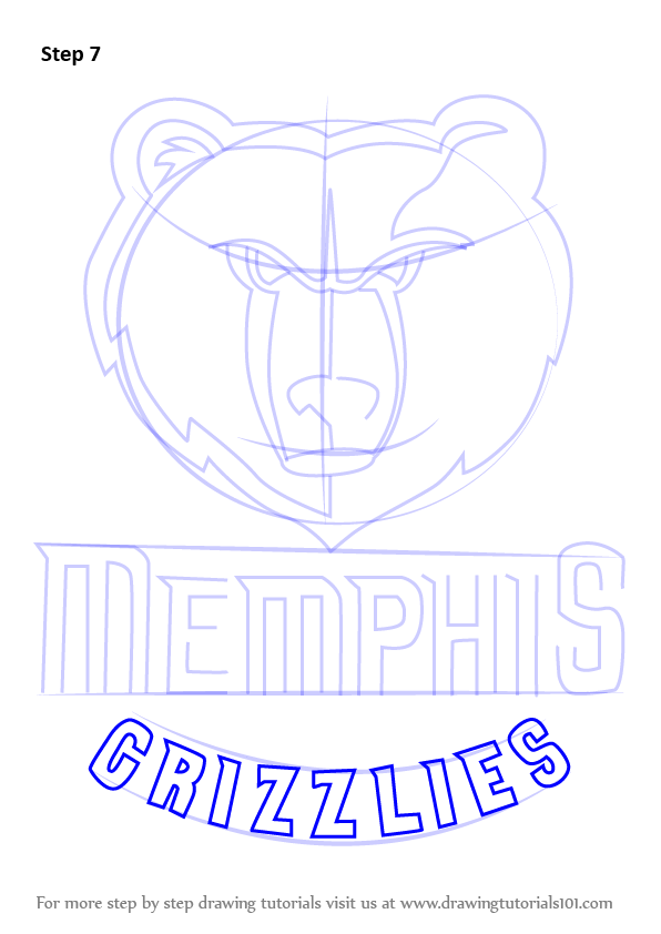 How to Draw Memphis Grizzlies Logo (NBA) Step by Step ...