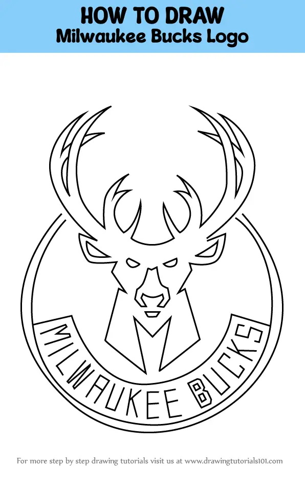 How to Draw Milwaukee Bucks Logo (NBA) Step by Step ...