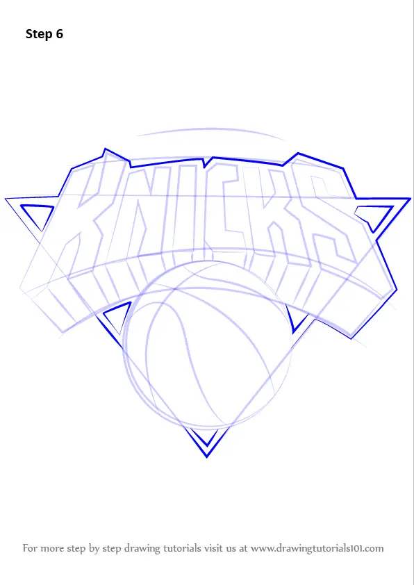 How to Draw New York Knicks Logo (NBA) Step by Step ...