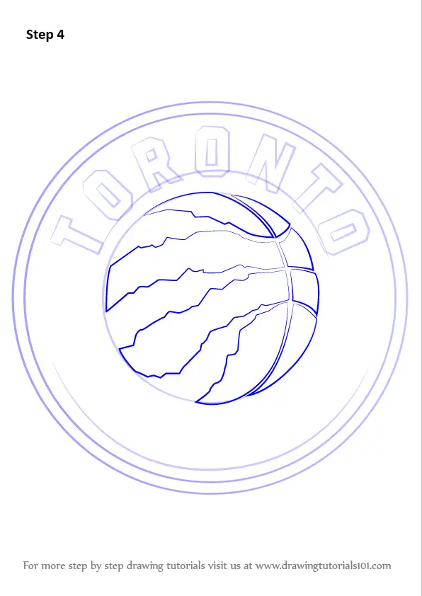 How to Draw Toronto Raptors Logo (NBA) Step by Step ...