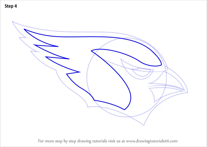 How to Draw Arizona Cardinals Logo (NFL) Step by Step