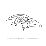 How to Draw Baltimore Ravens Logo
