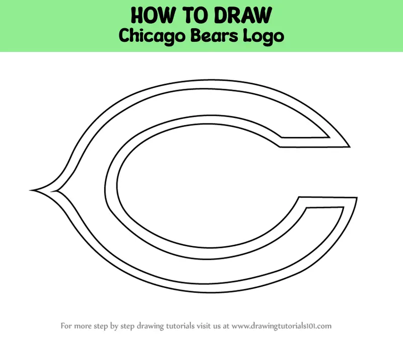 How to Draw Chicago Bears Logo (NFL) Step by Step | DrawingTutorials101.com