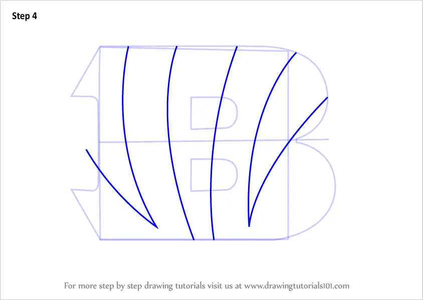 How to Draw Cincinnati Bengals Logo (NFL) Step by Step