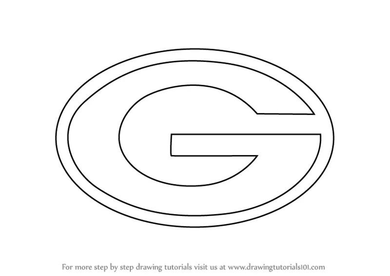 How to Draw Green Bay Packers Logo (NFL) Step by Step